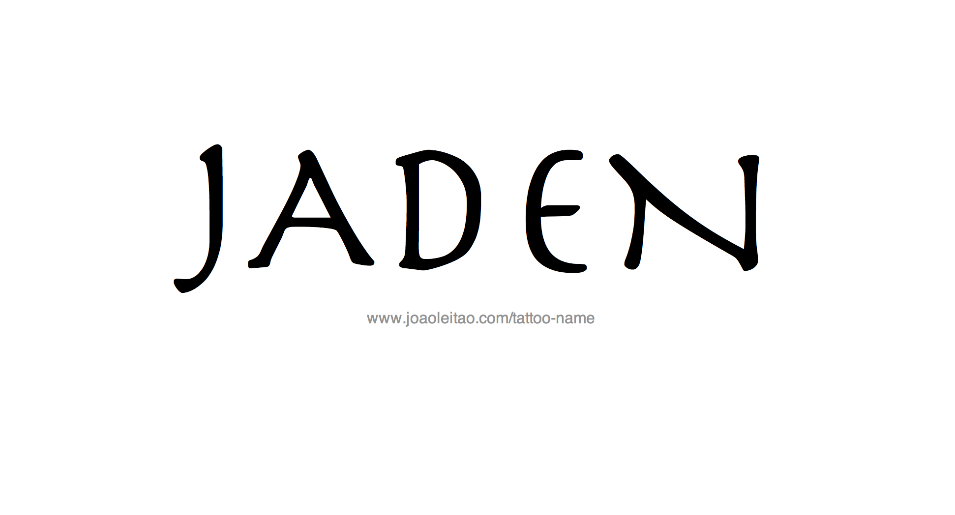 Tattoo Design Name Jaden