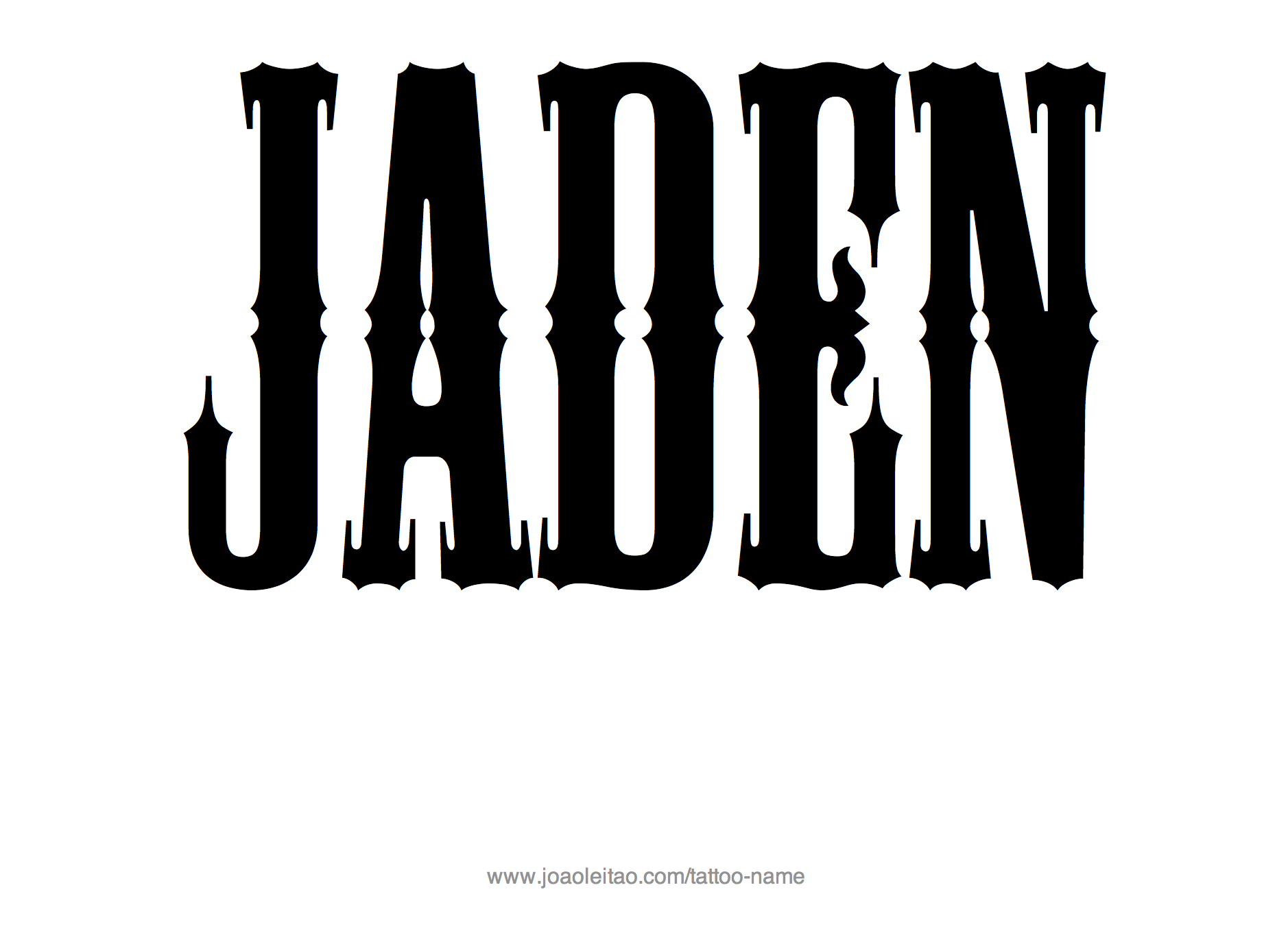 Tattoo Design Name Jaden