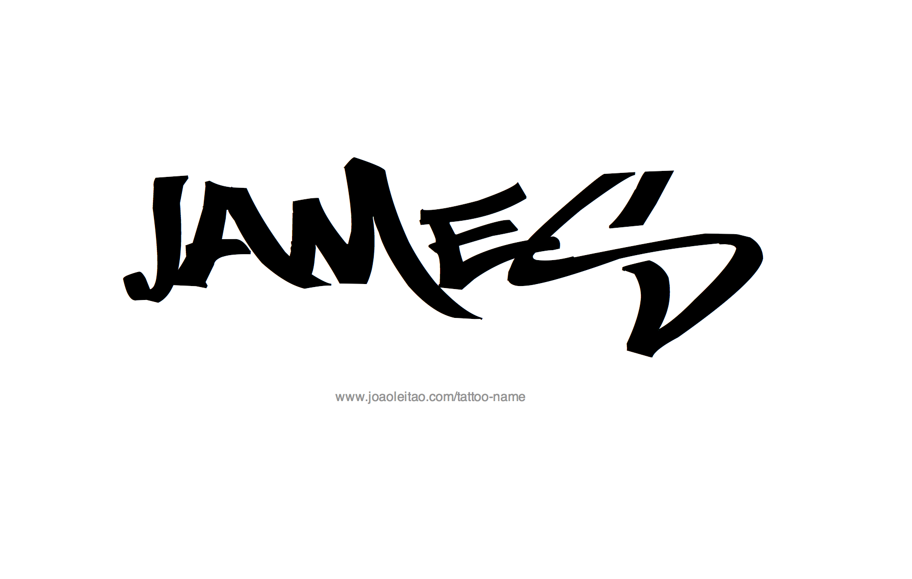 Tattoo Design Name James