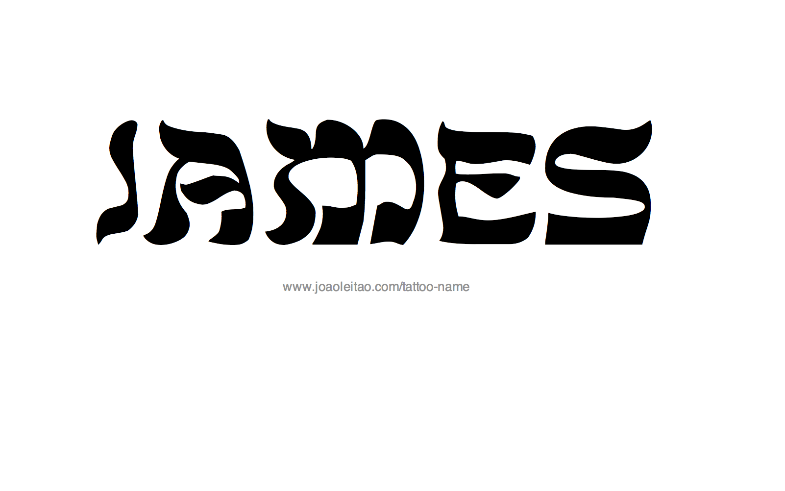 Tattoo Design Name James