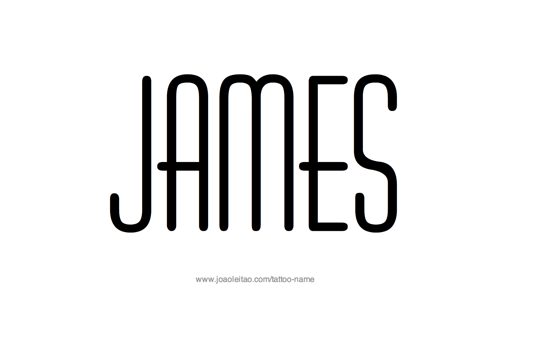 Tattoo Design Name James