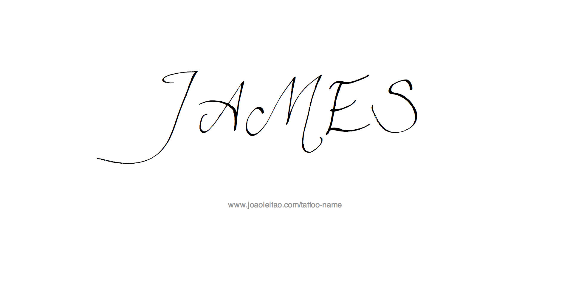 Tattoo Design Name James