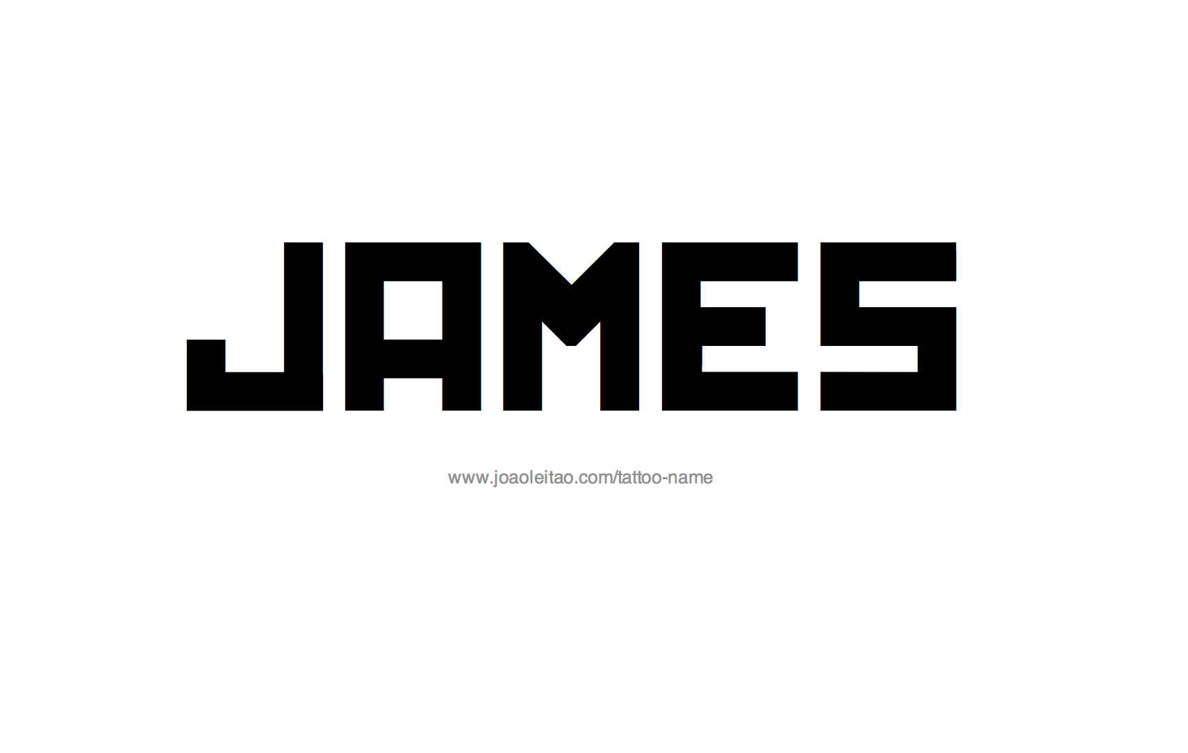 Tattoo Design Name James