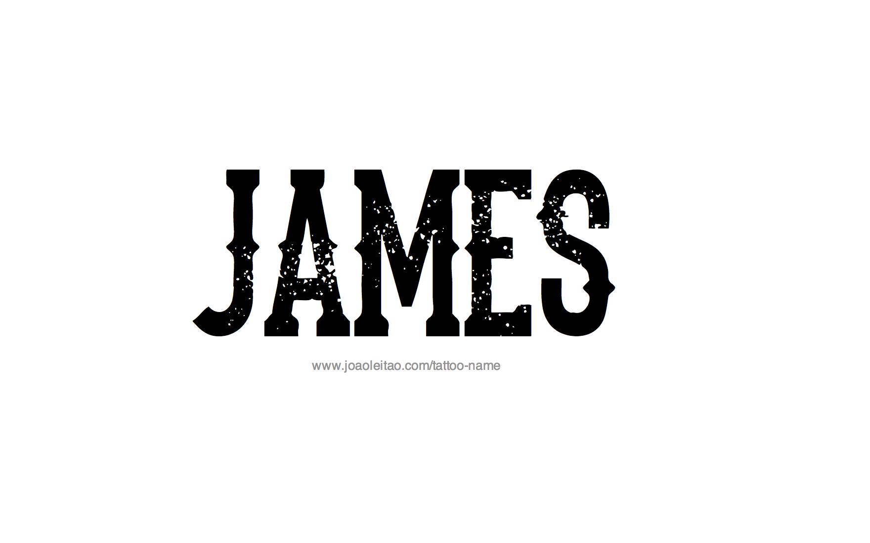 Tattoo Design Name James