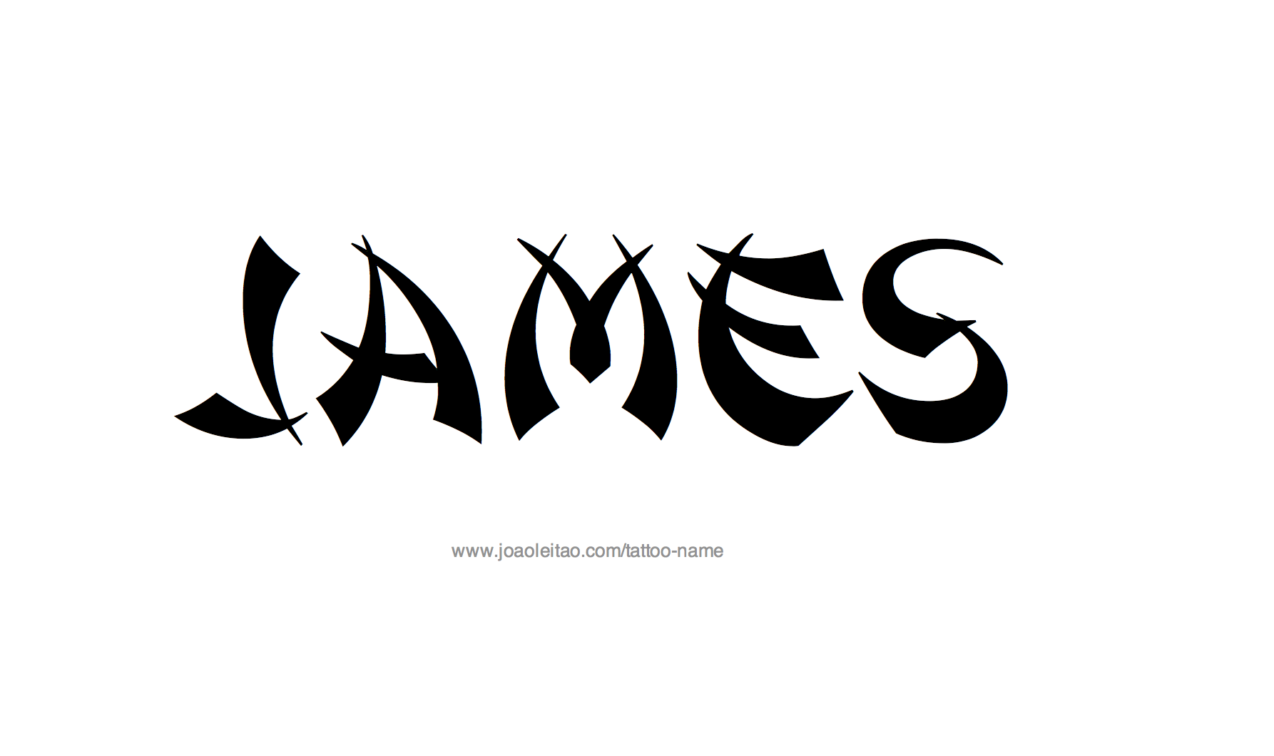 Tattoo Design Name James