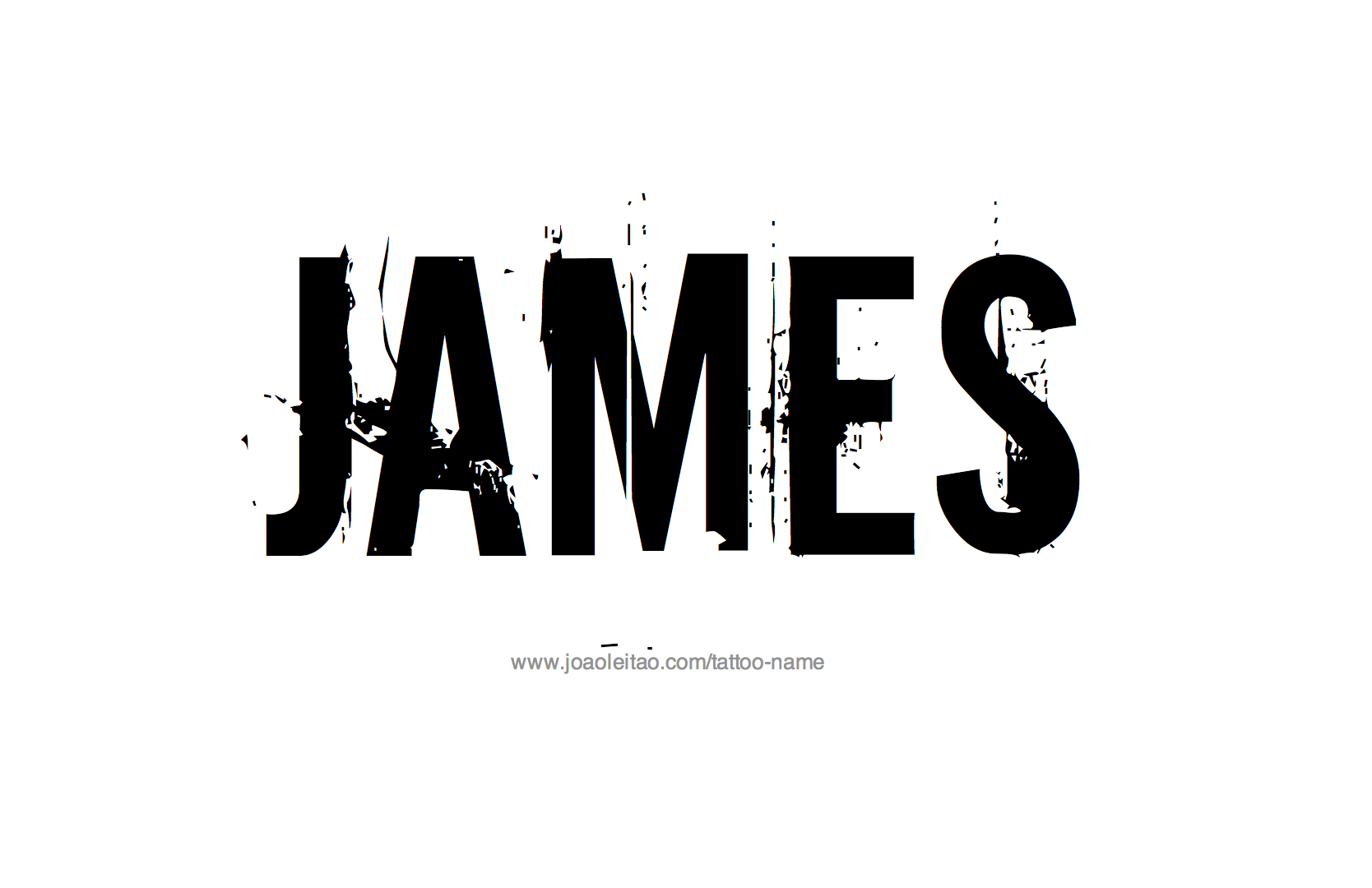 Tattoo Design Name James