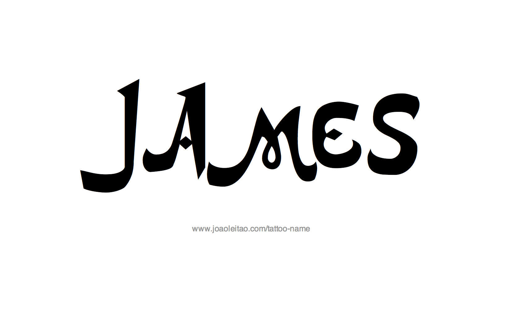 Tattoo Design Name James