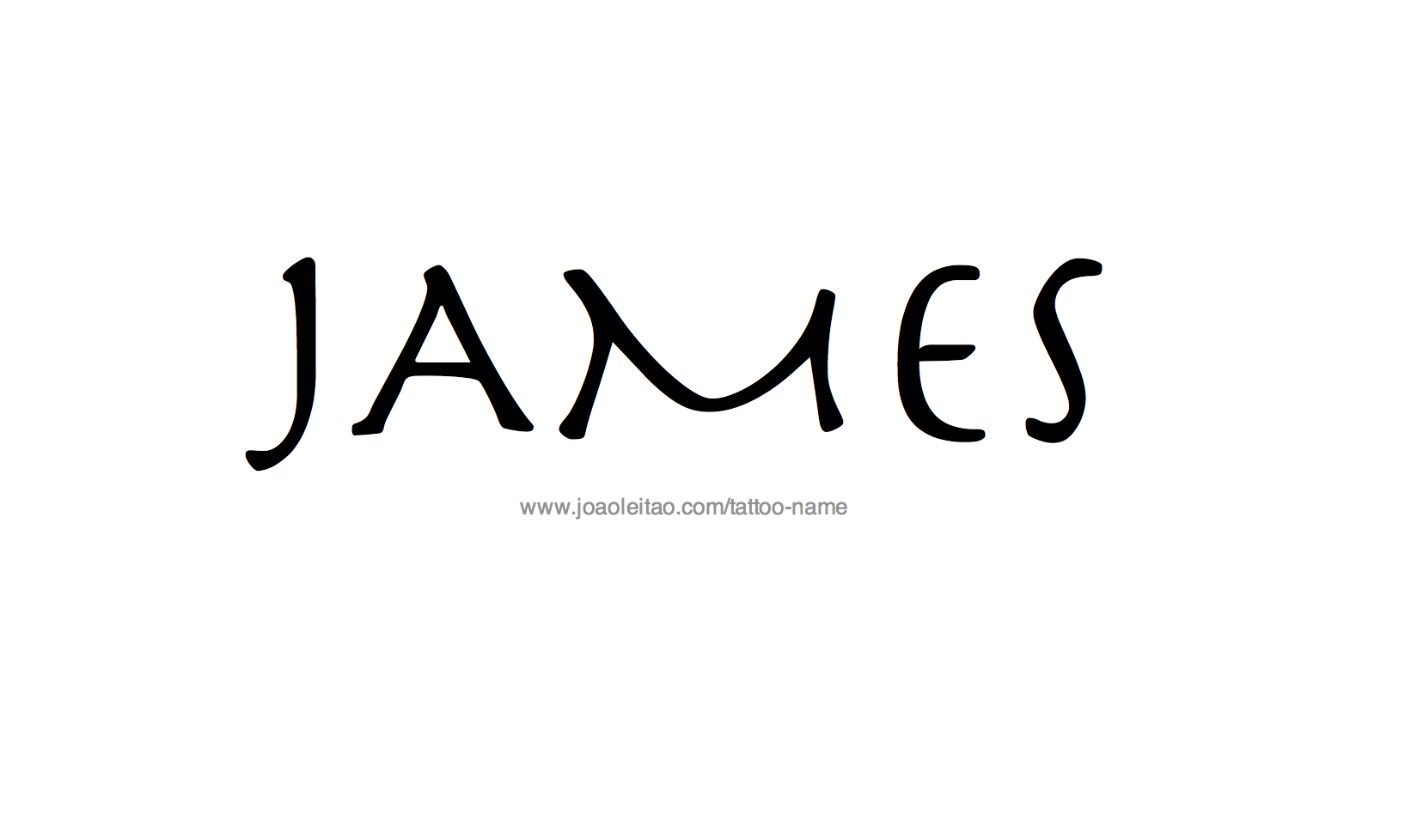 Tattoo Design Name James