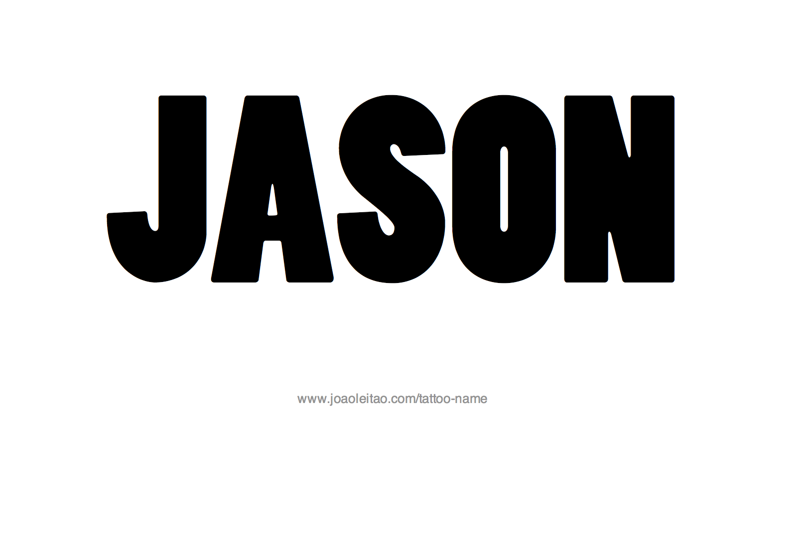 Tattoo Design Name Jason