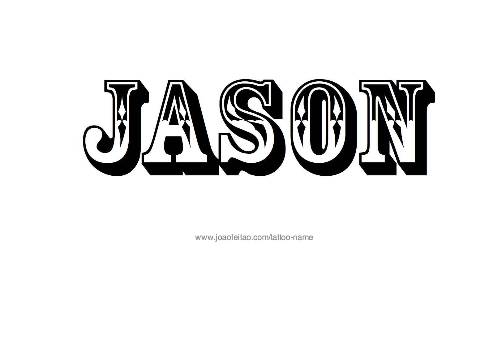 Tattoo Design Name Jason