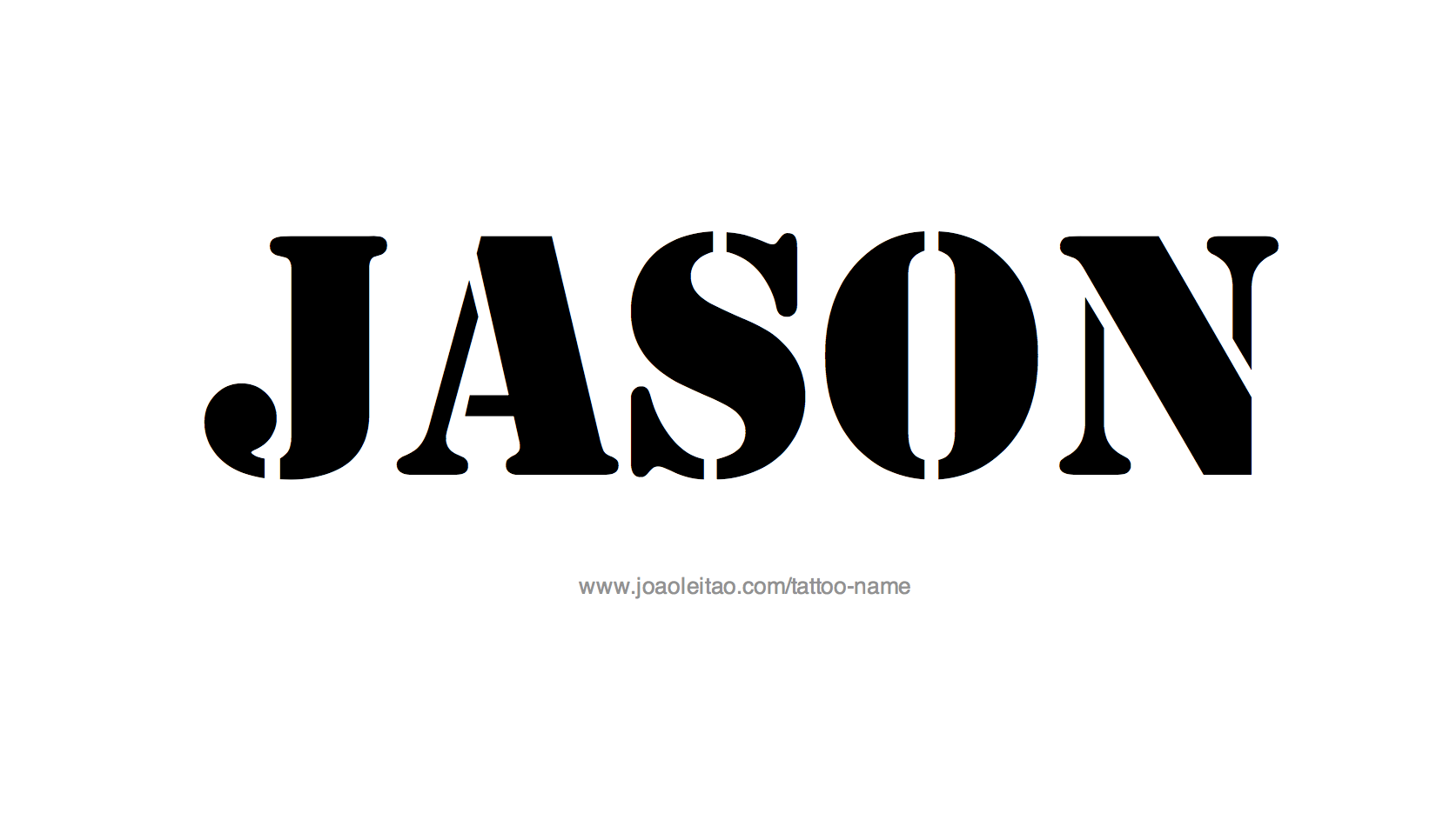 Tattoo Design Name Jason