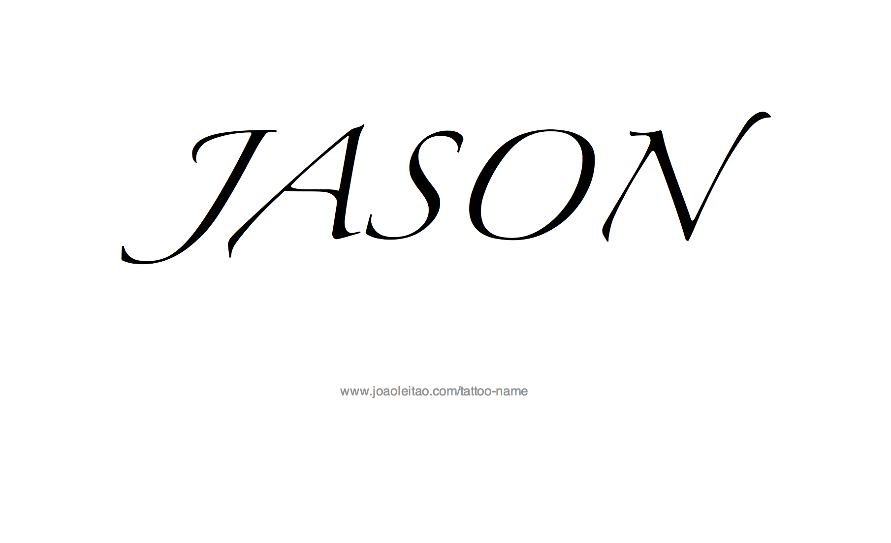 Tattoo Design Name Jason