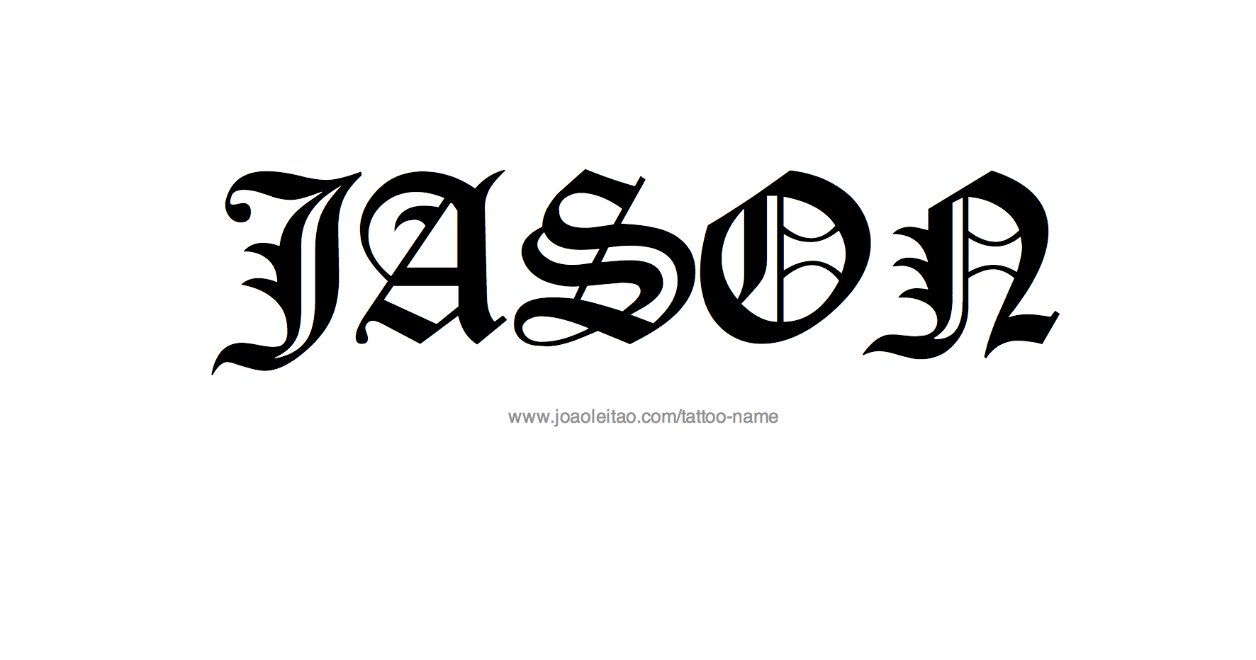 Tattoo Design Name Jason