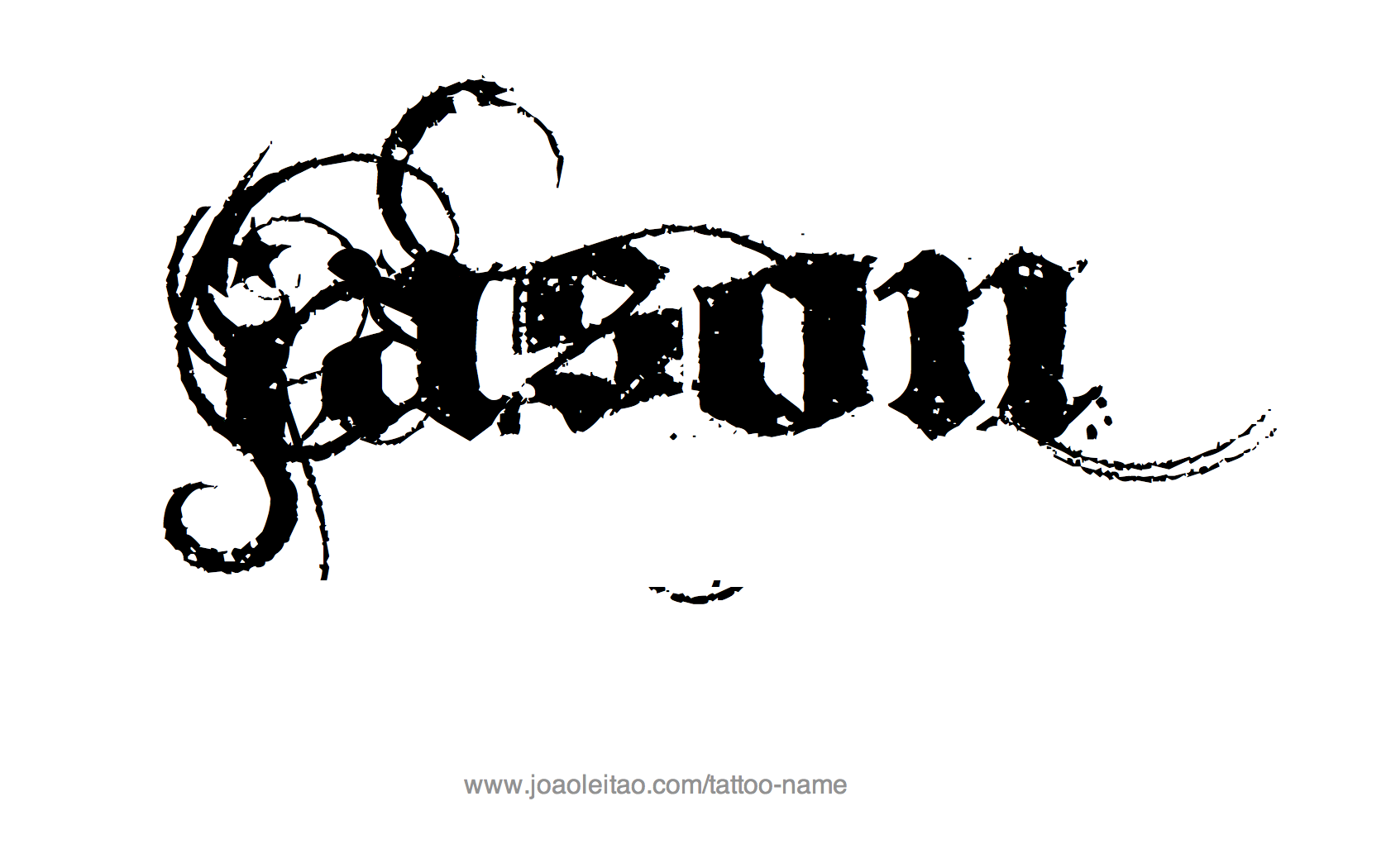 Tattoo Design Name Jason