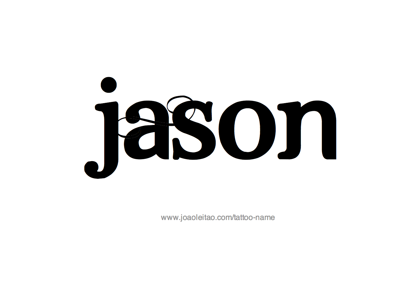 Tattoo Design Name Jason