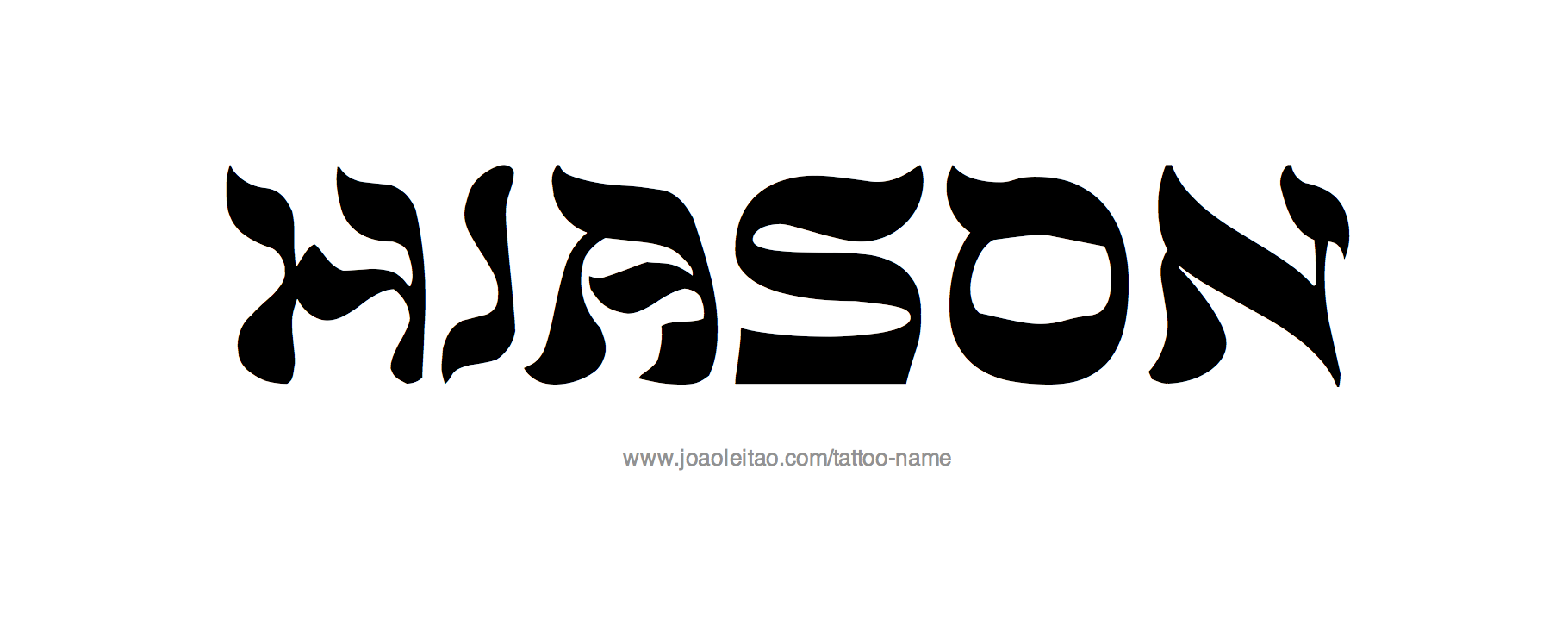 Tattoo Design Name Jason