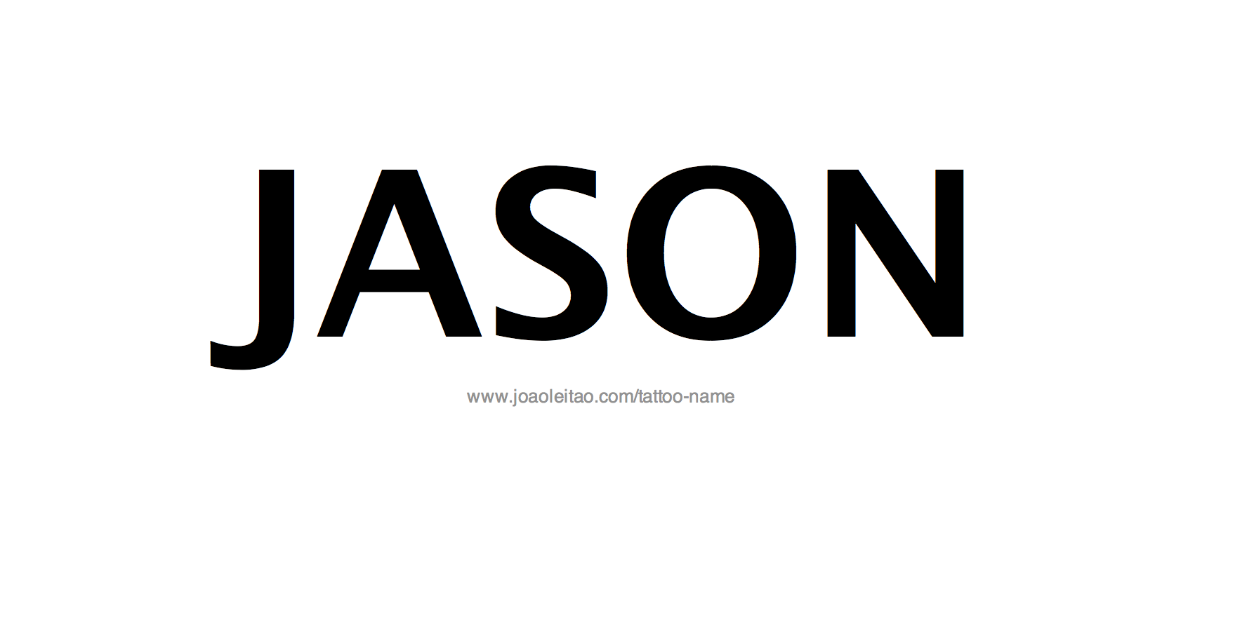 Tattoo Design Name Jason