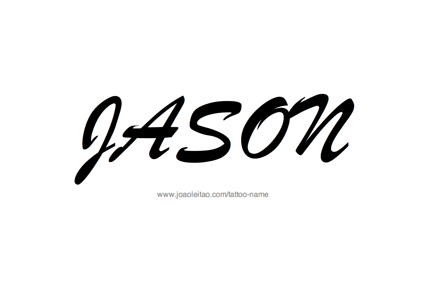 Tattoo Design Name Jason