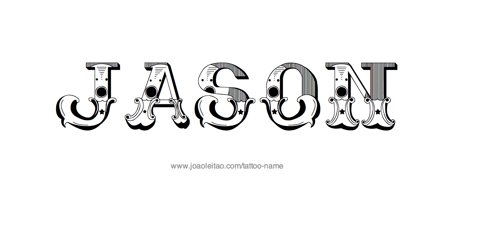 Tattoo Design Name Jason