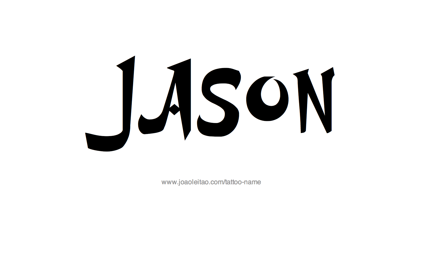 Tattoo Design Name Jason
