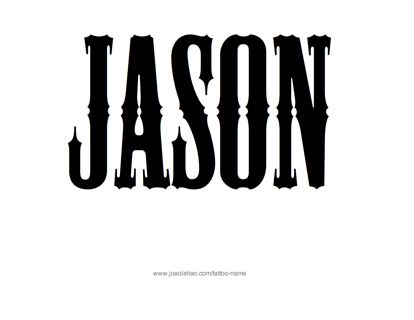 Tattoo Design Name Jason