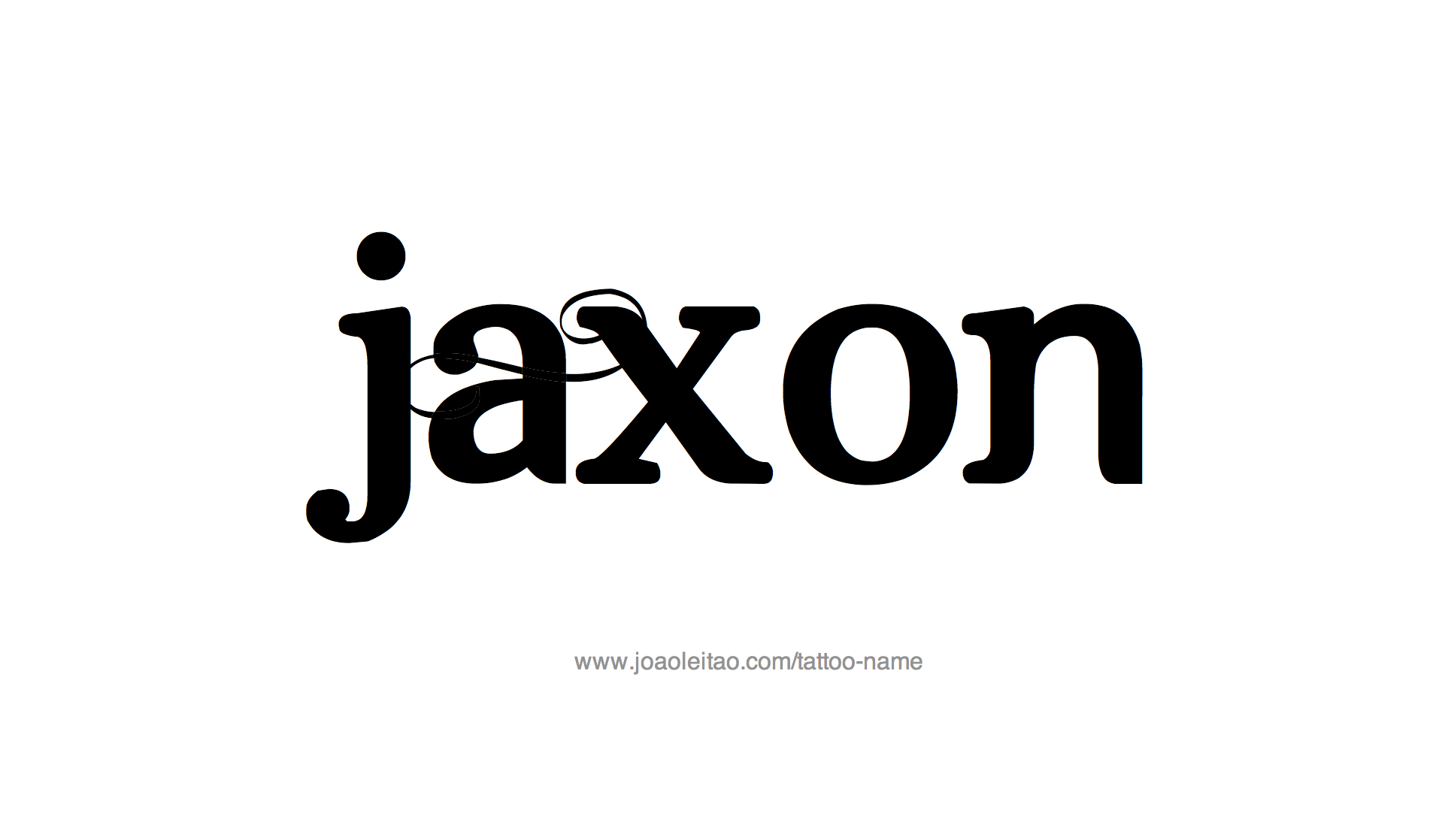 Tattoo Design Name Jaxon