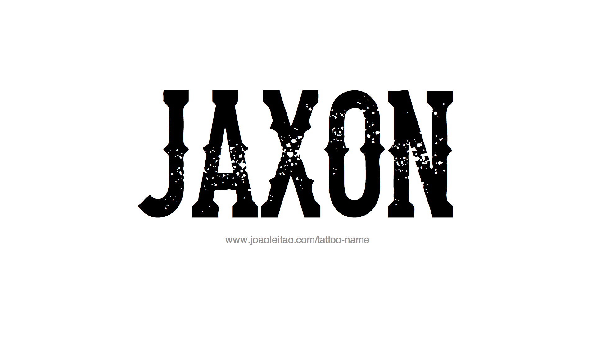 Tattoo Design Name Jaxon