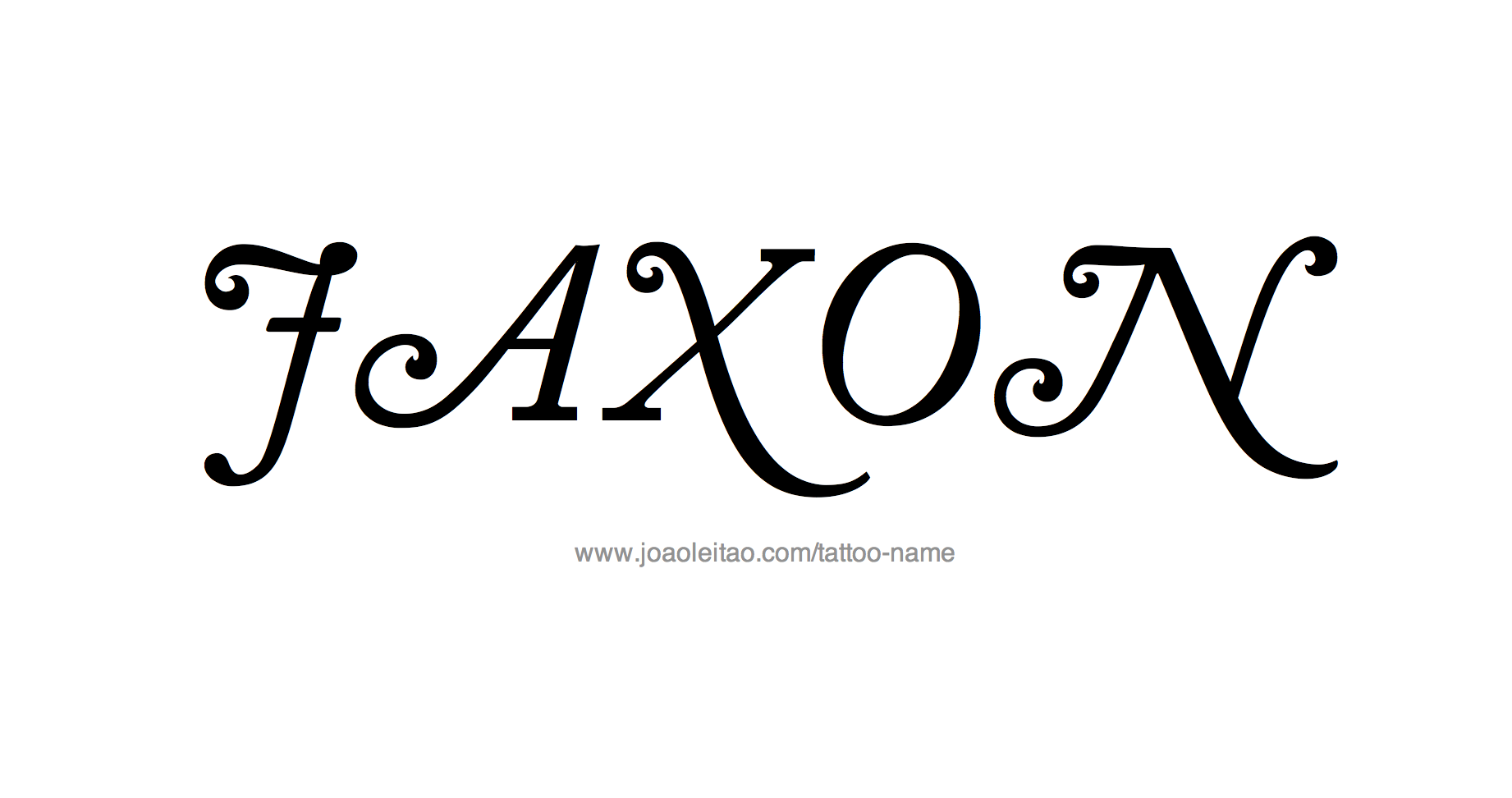 Tattoo Design Name Jaxon