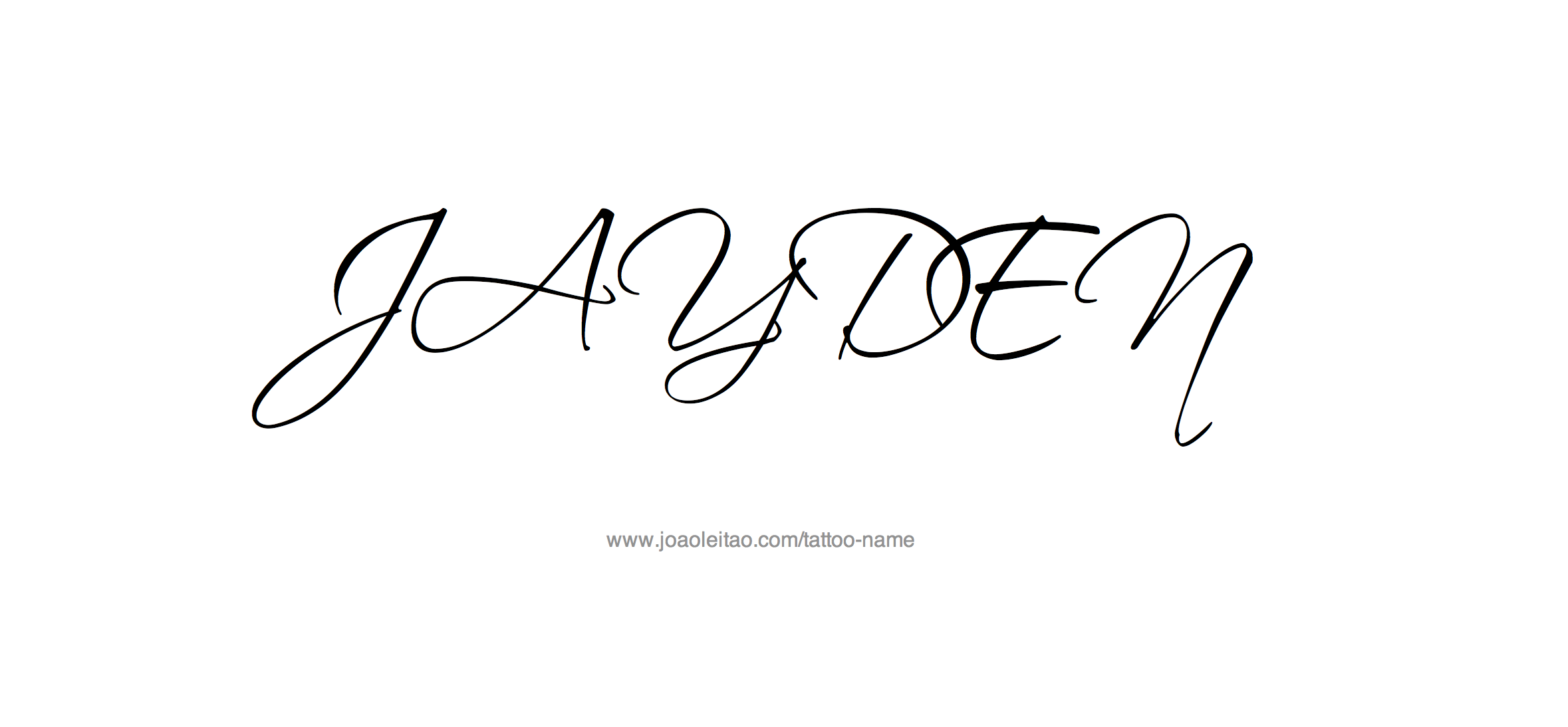 Tattoo Design Name Jayden