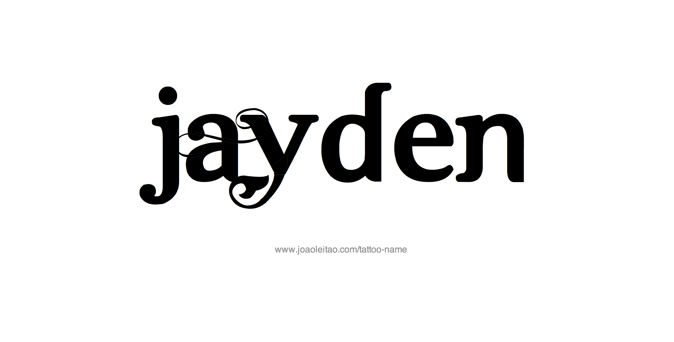 Tattoo Design Name Jayden