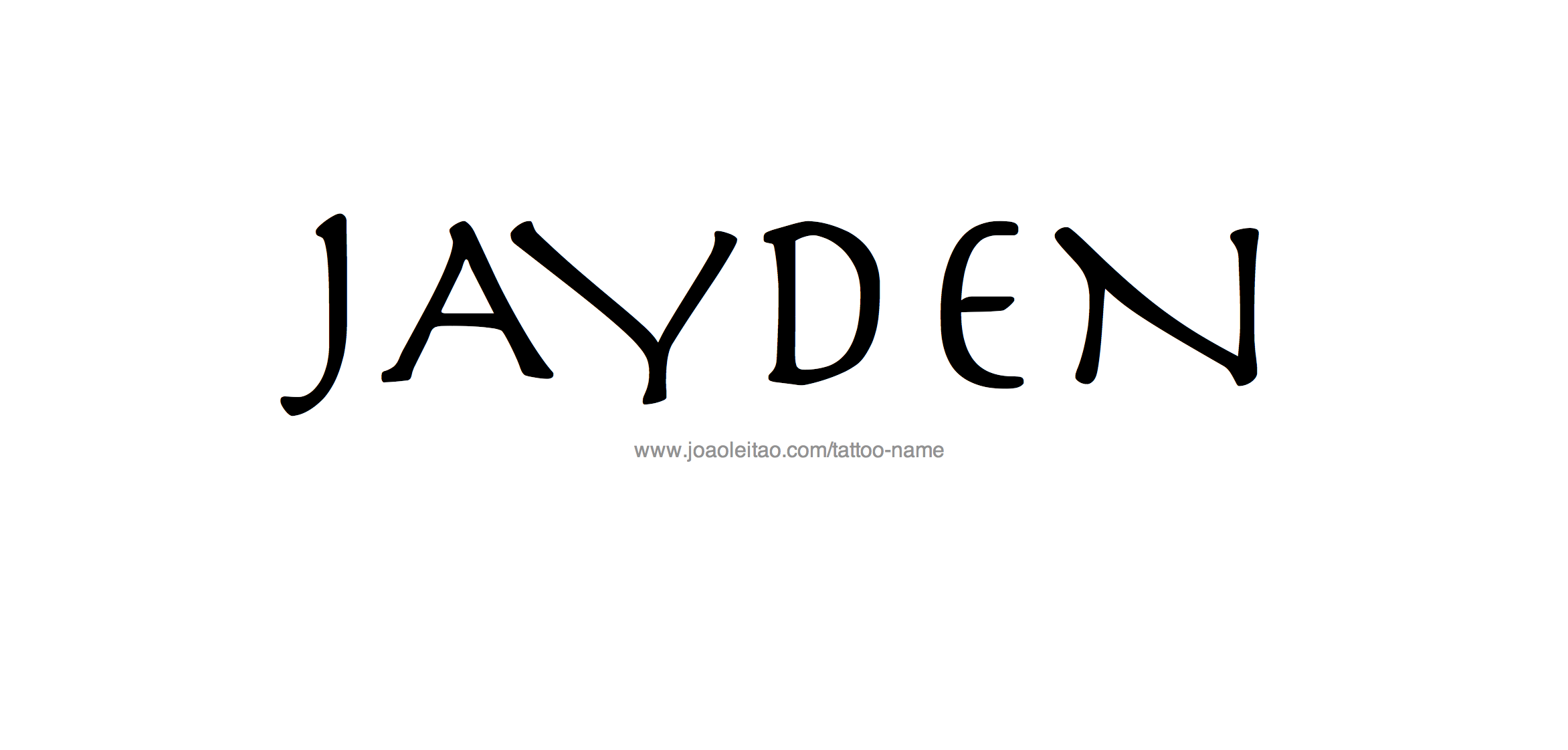 Tattoo Design Name Jayden