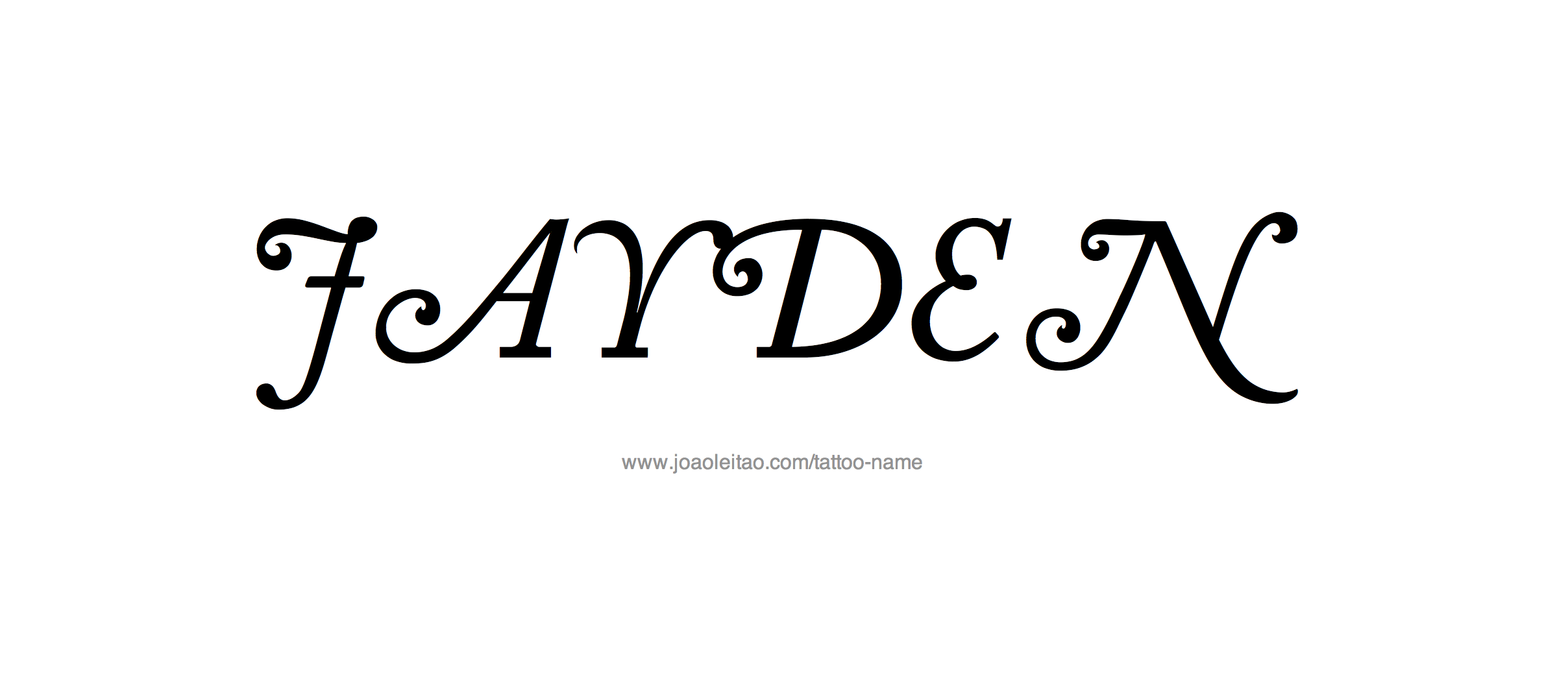 Tattoo Design Name Jayden