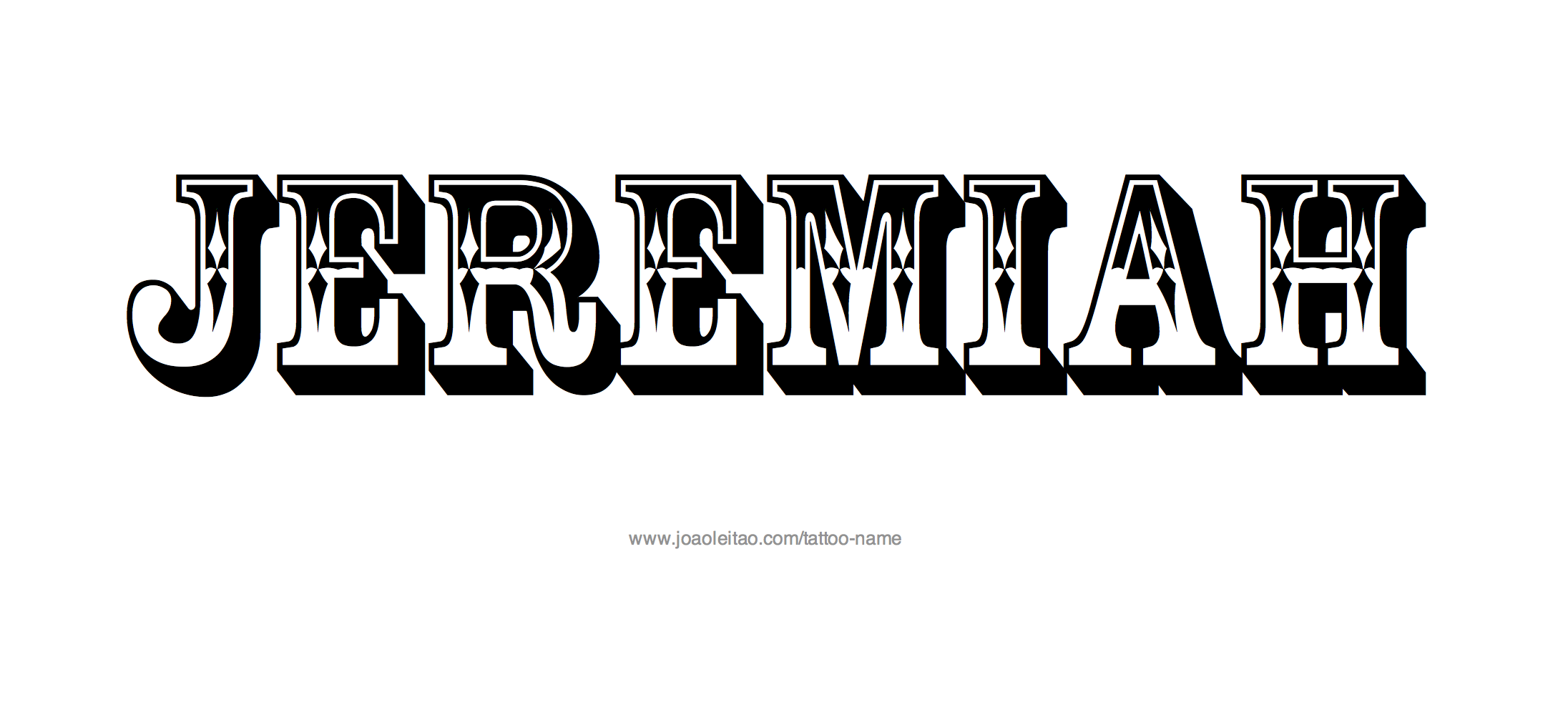 Tattoo Design Name Jeremiah