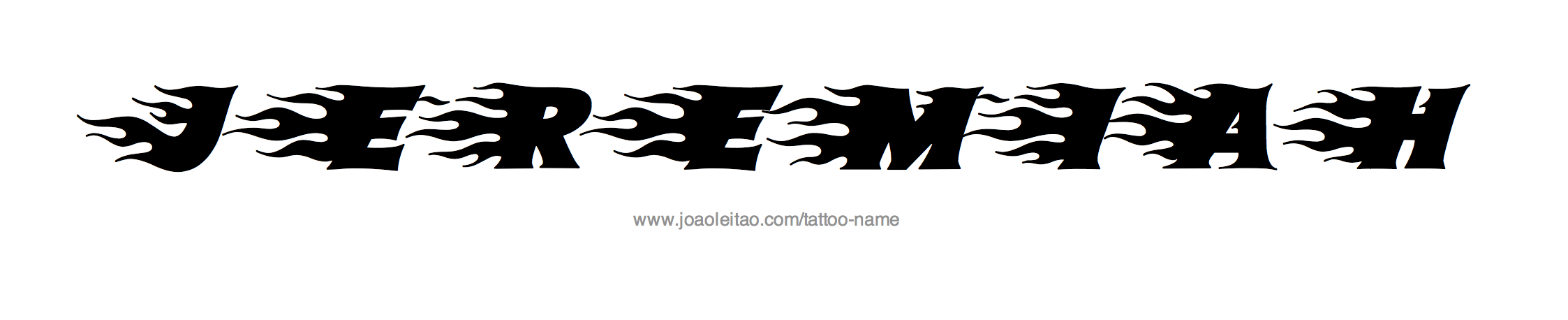 Tattoo Design Name Jeremiah