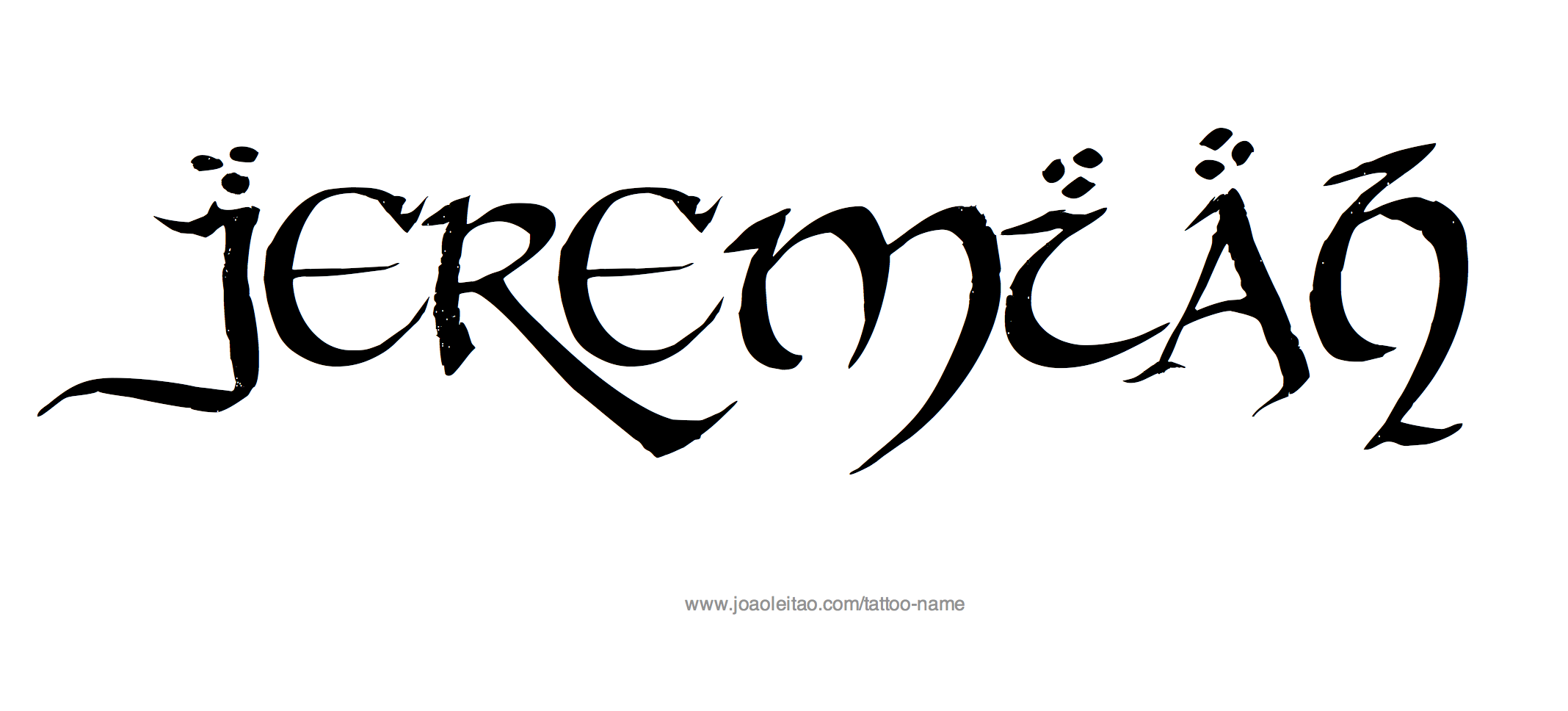 Tattoo Design Name Jeremiah