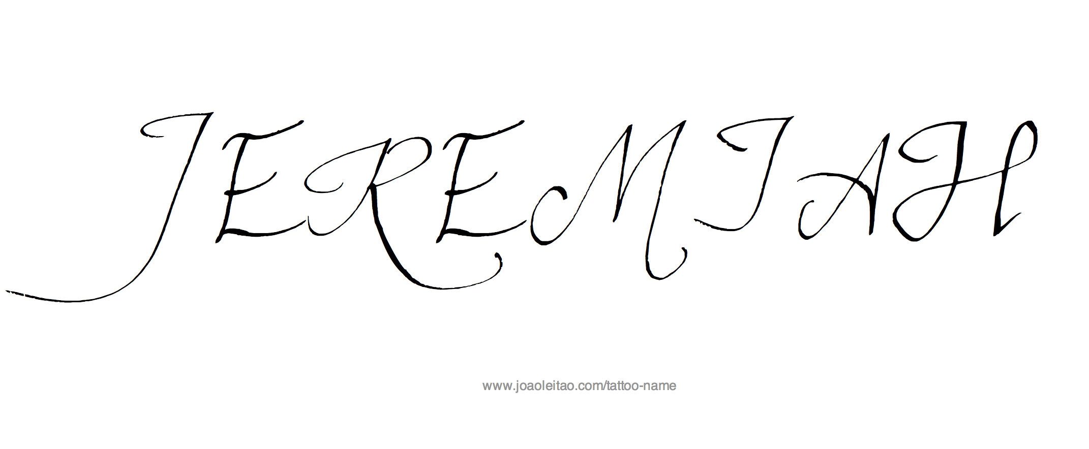 Tattoo Design Name Jeremiah