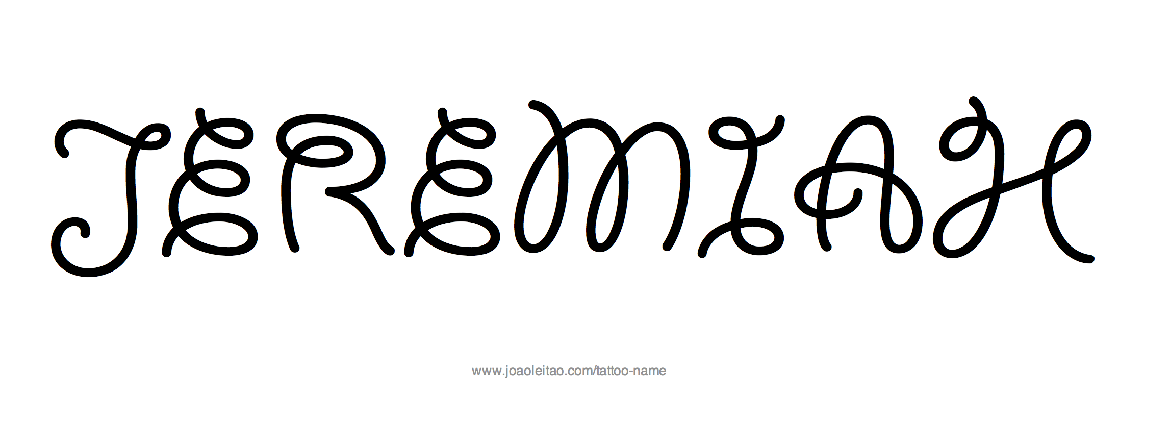 Tattoo Design Name Jeremiah