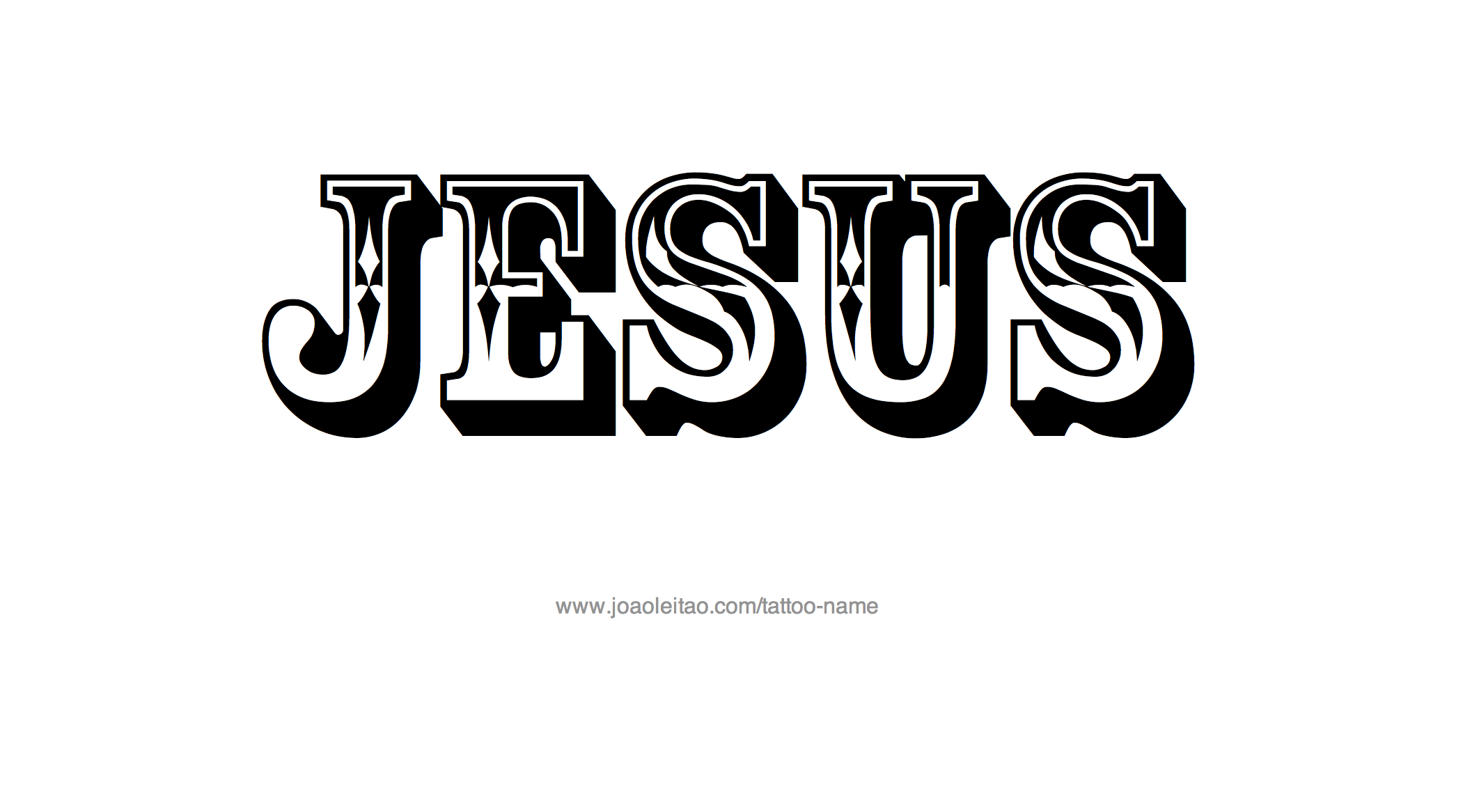 Tattoo Design Name Jesus