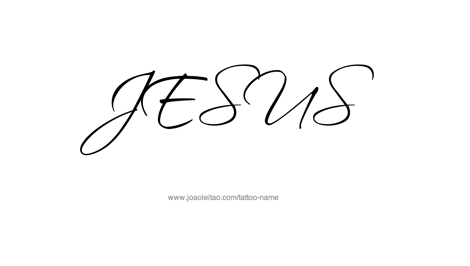 Tattoo Design Name Jesus