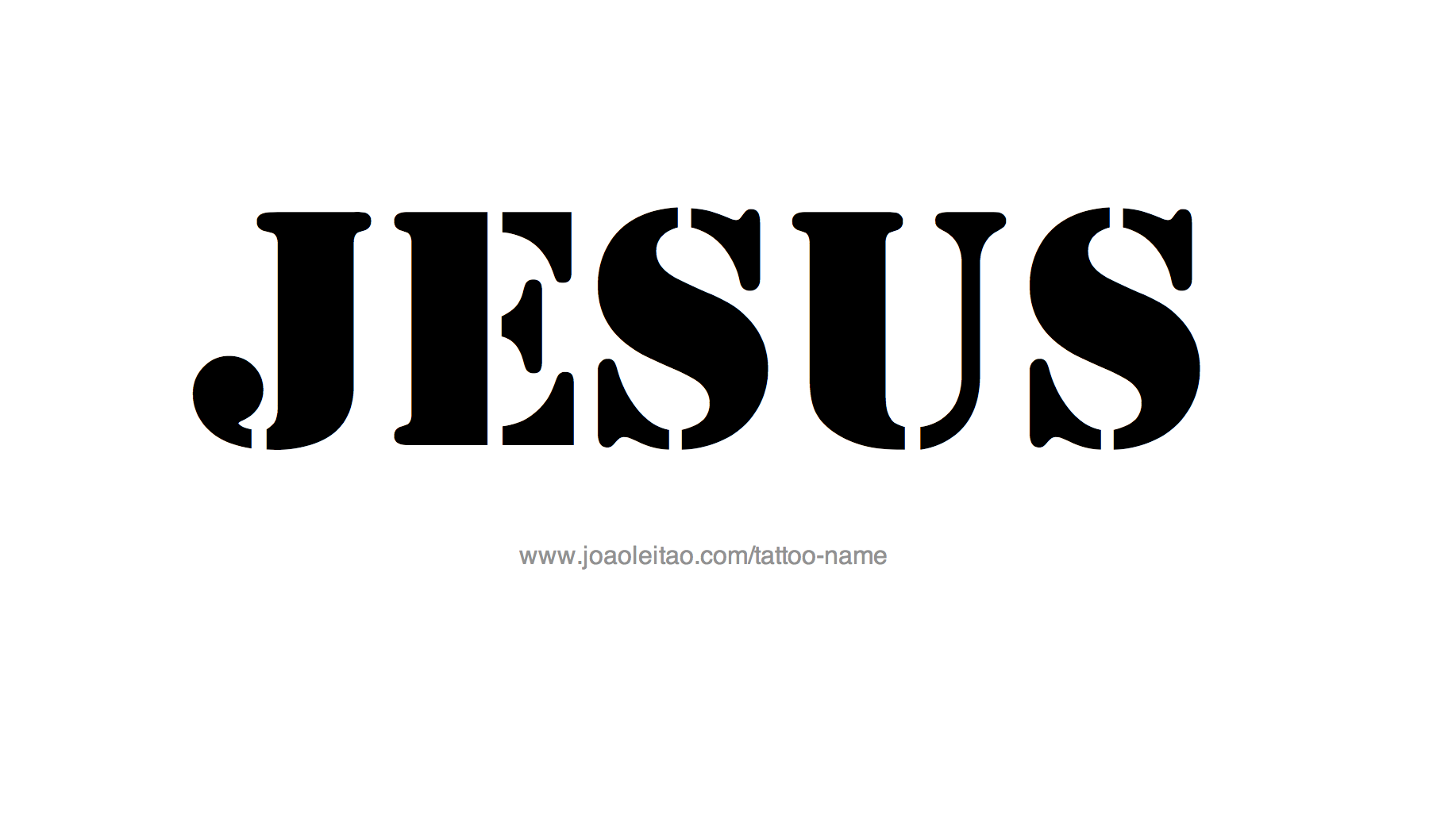 Tattoo Design Name Jesus