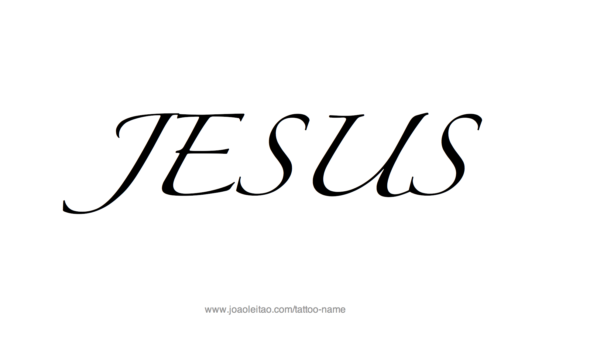 Tattoo Design Name Jesus