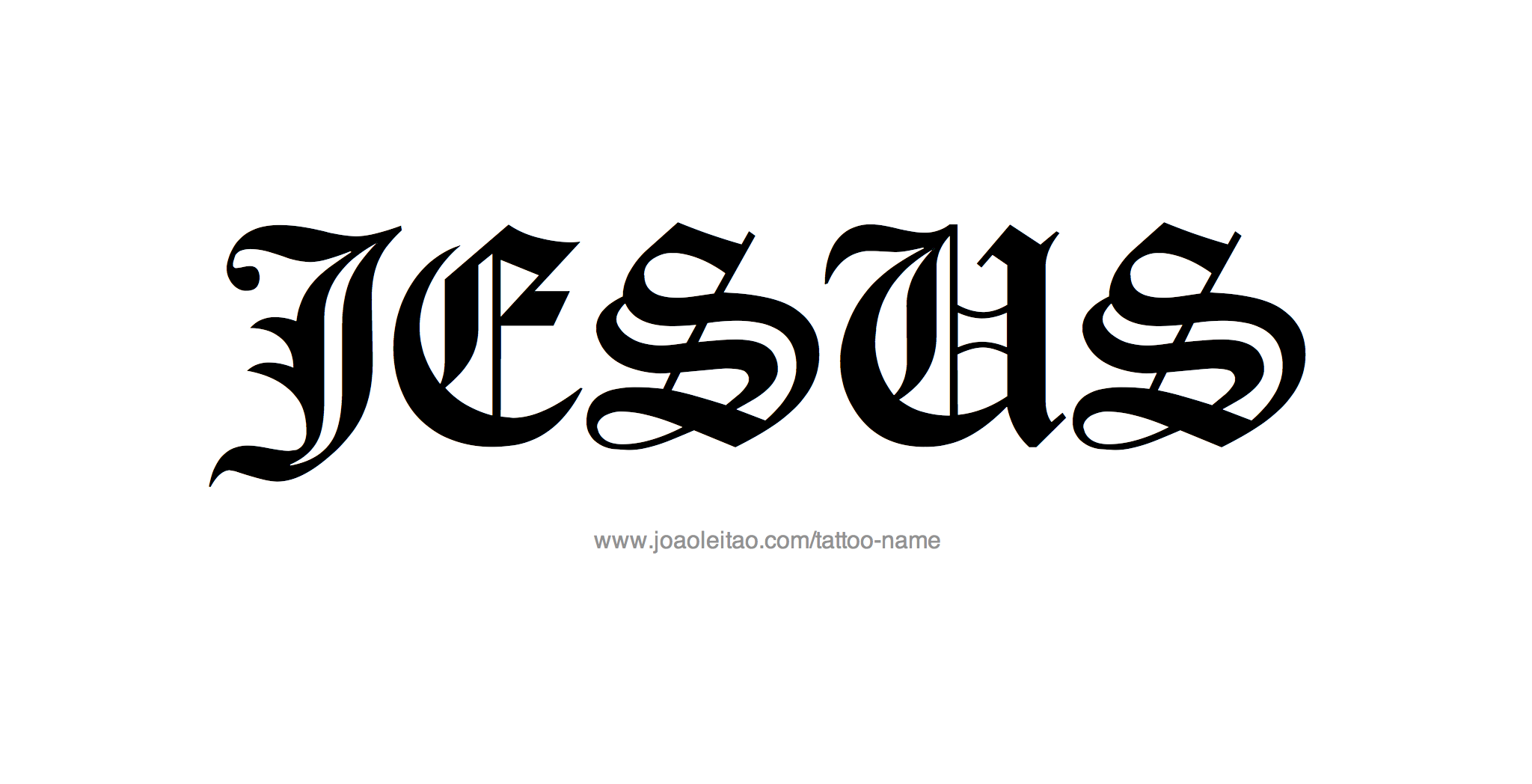 Tattoo Design Name Jesus