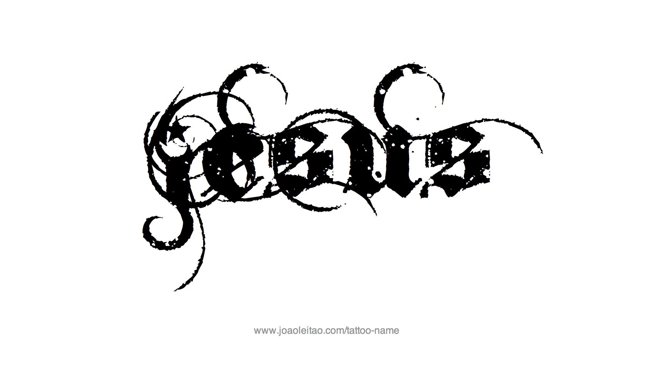 Tattoo Design Name Jesus