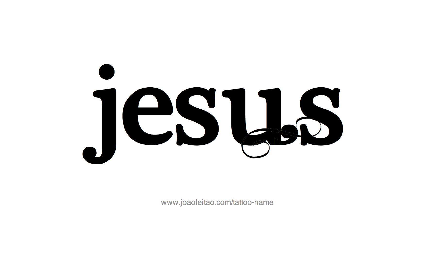 Tattoo Design Name Jesus