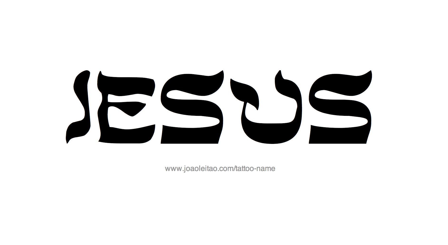 Tattoo Design Name Jesus