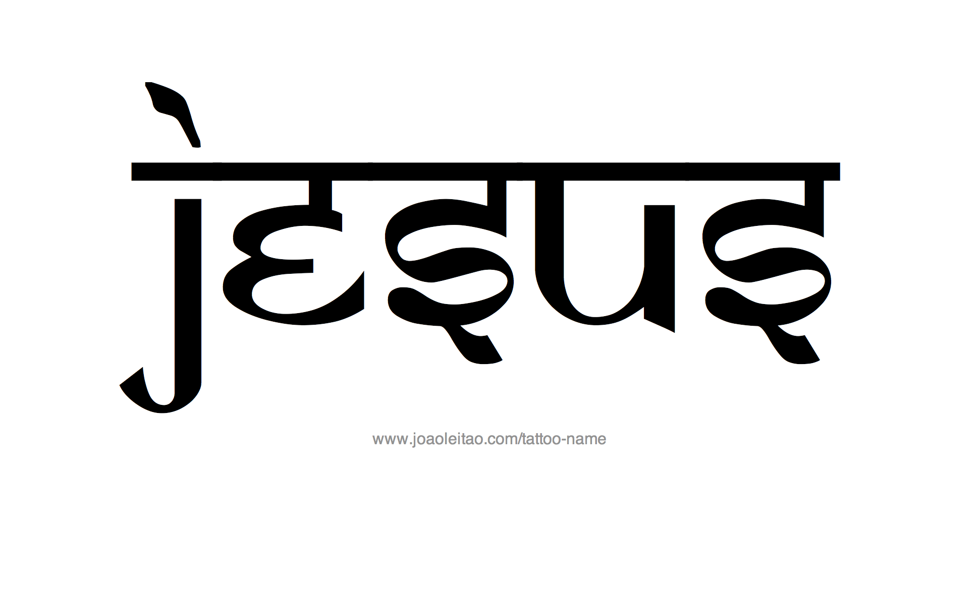 Tattoo Design Name Jesus