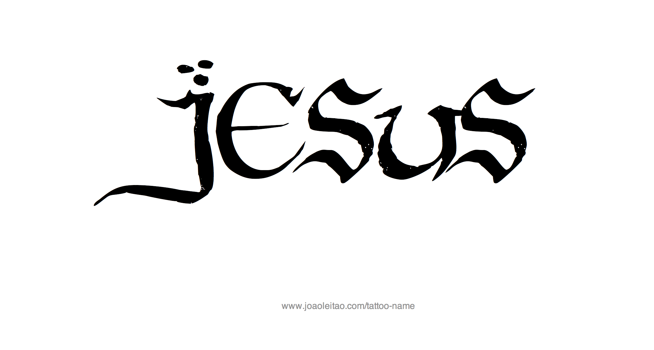 Tattoo Design Name Jesus