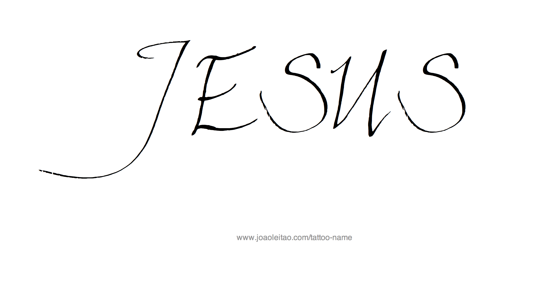 Tattoo Design Name Jesus