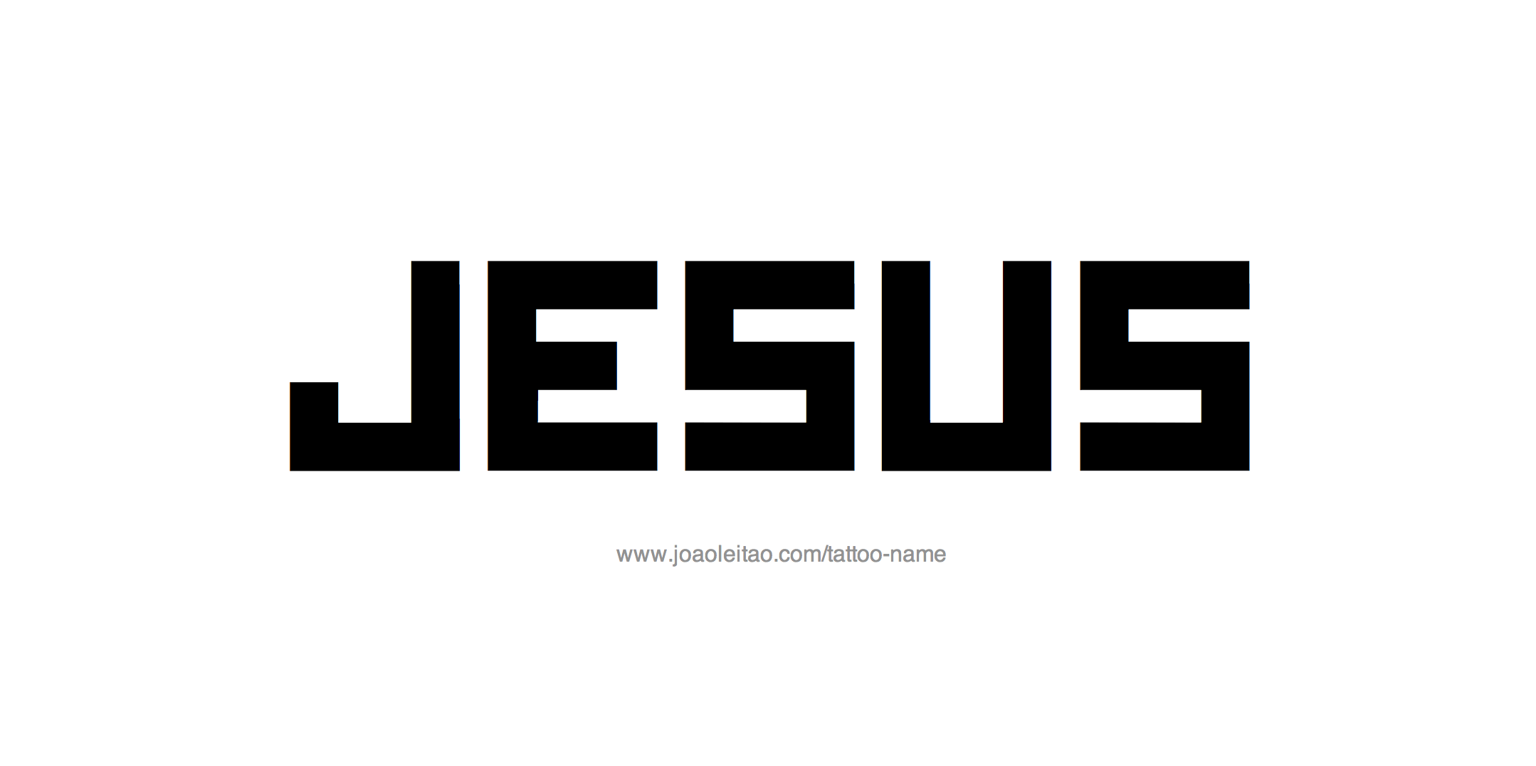 Tattoo Design Name Jesus