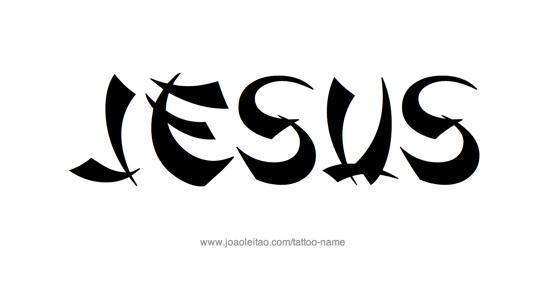 Tattoo Design Name Jesus